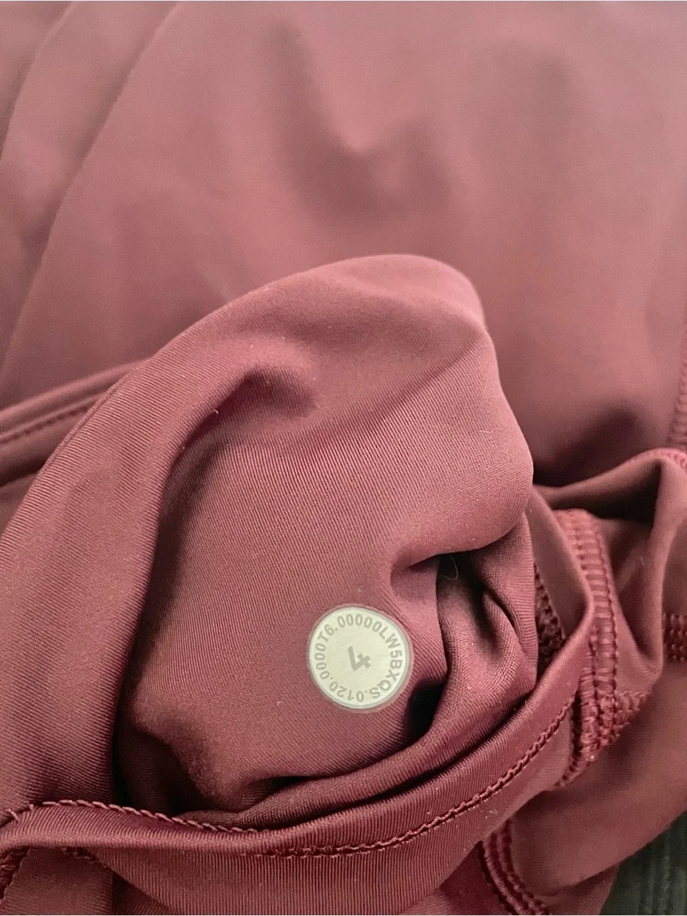 Lululemon Fast and Free Cassis Burgundy Leggings II 25